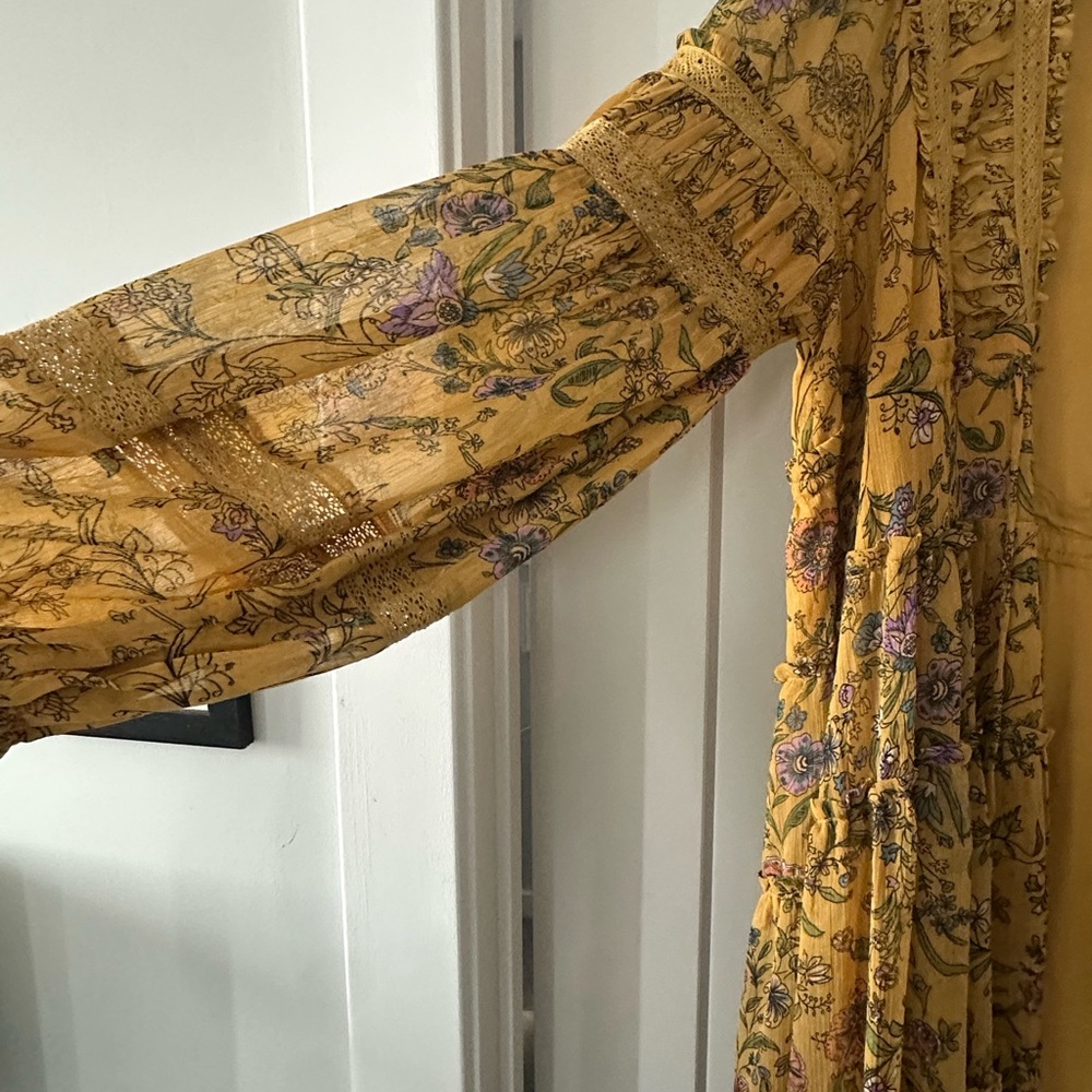 Free People Yellow Floral Maxi Dress - Picture 4 of 9